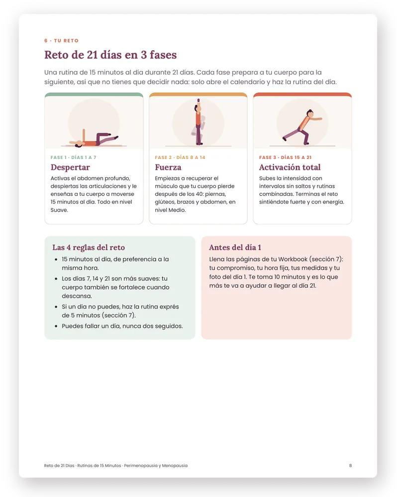 21 días en 3 fases: Despertar, Fuerza y Activación total